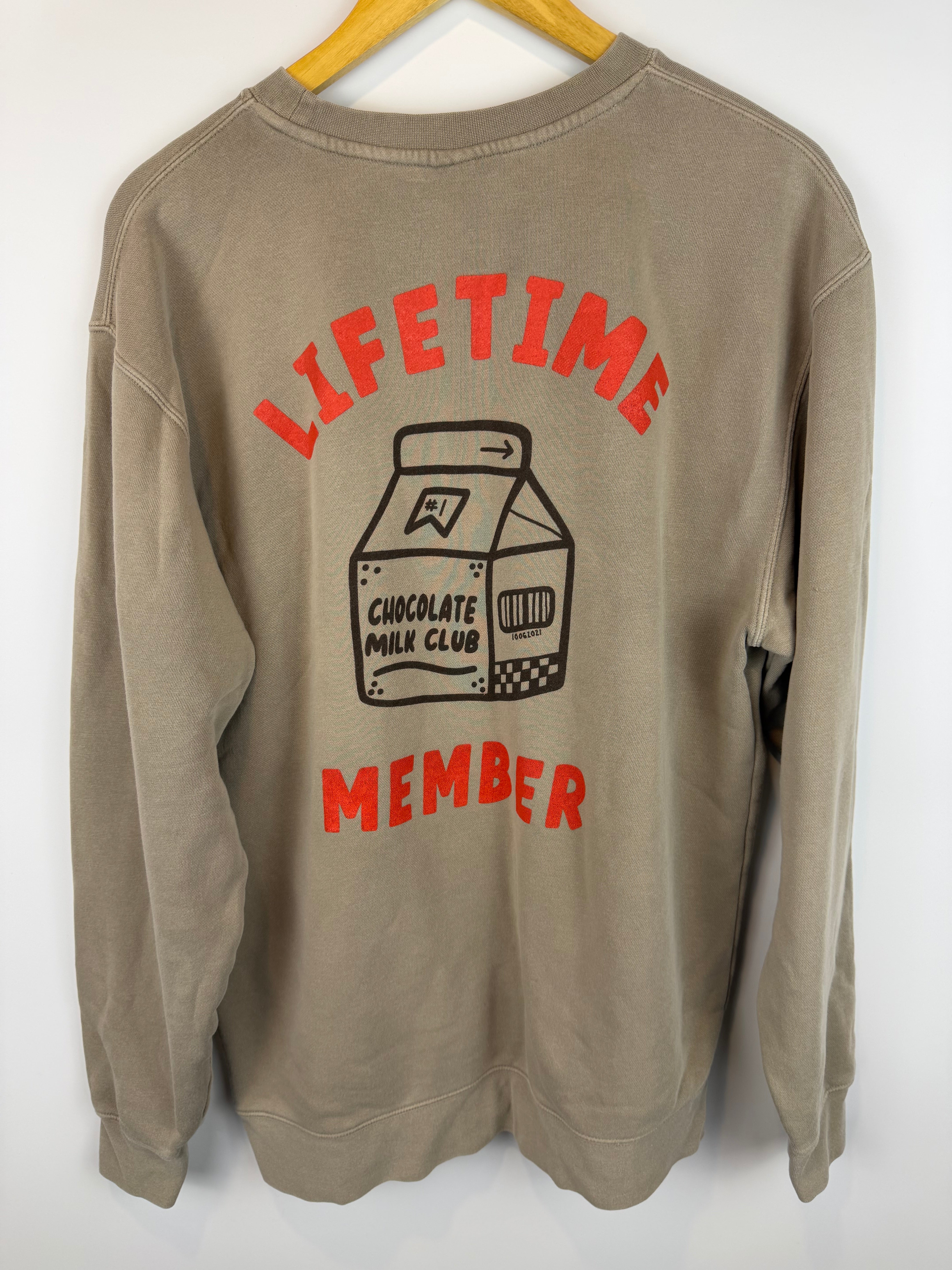 Chocolate Milk Club Crewneck- Large