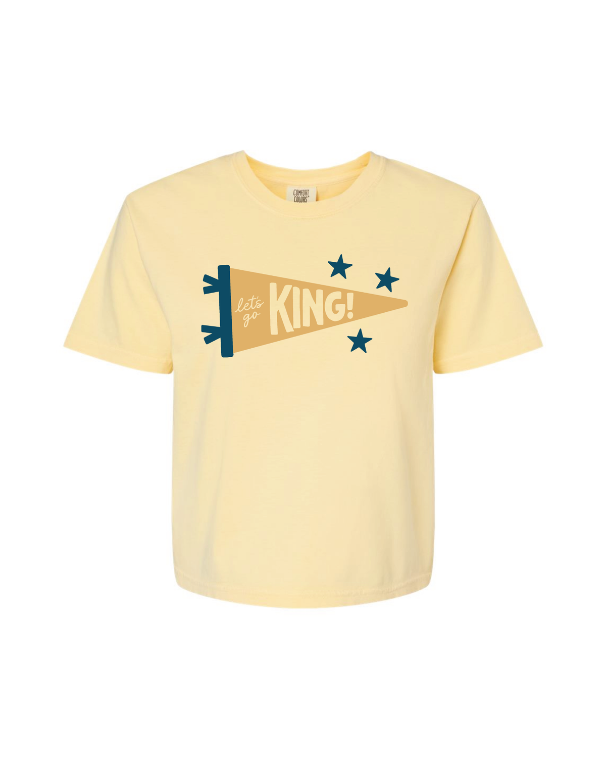 King Women's Boxy Short Sleeved Pennant Tee