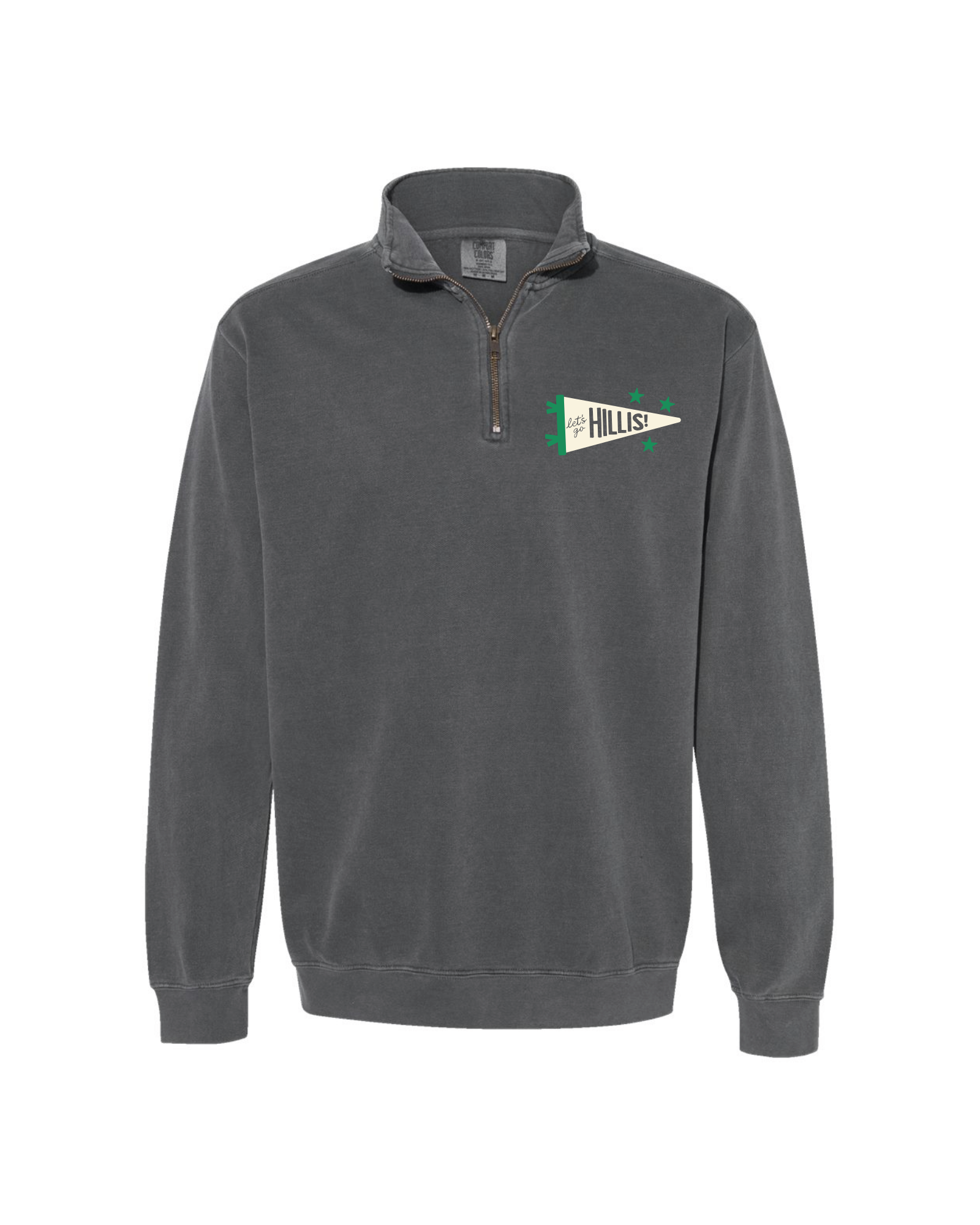 Hillis Pennant Unisex Crewneck Quarter Zip Sweatshirt