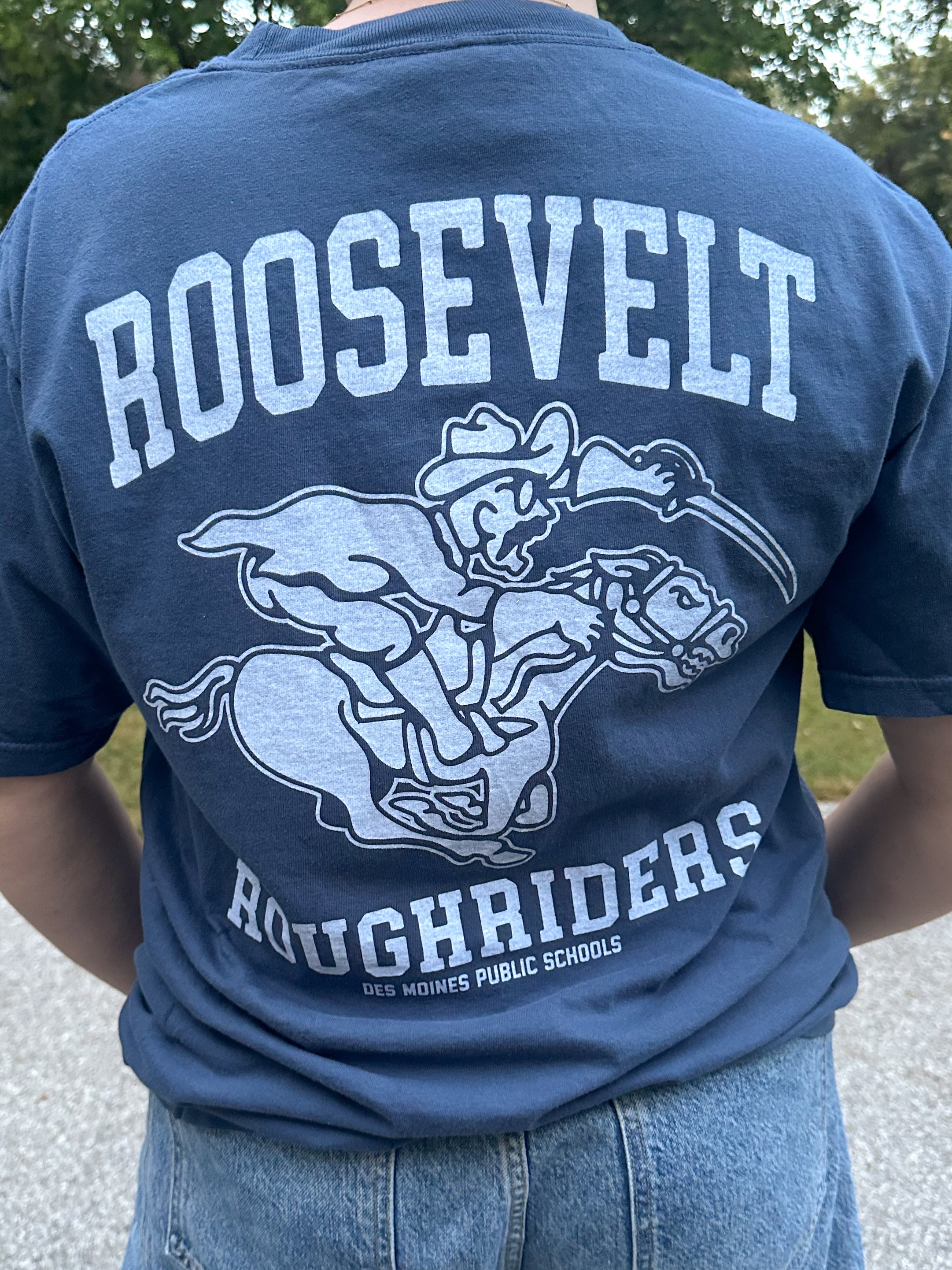 Des Moines Roosevelt Vintage Mascot Tee