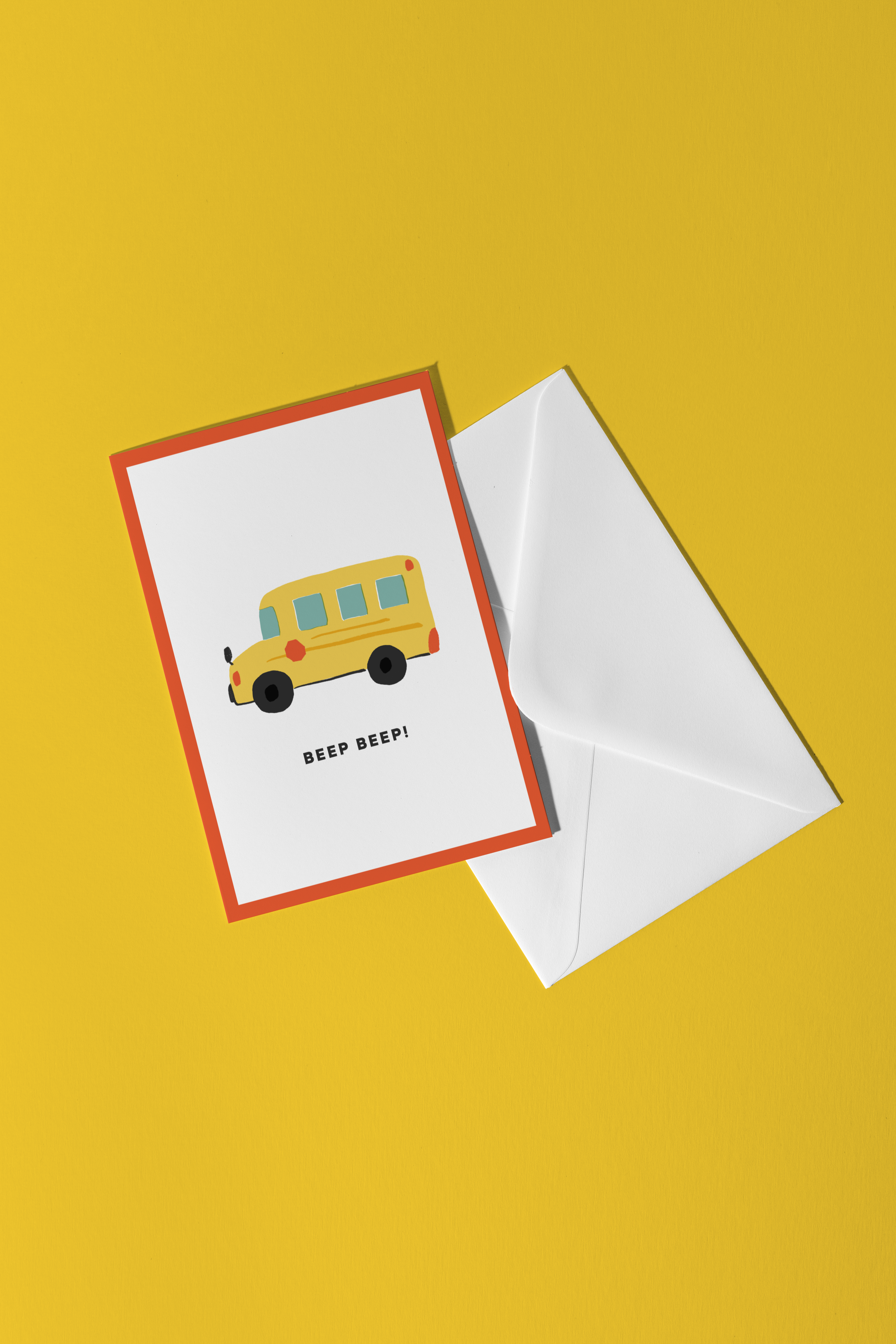 School Bus Greeting Card