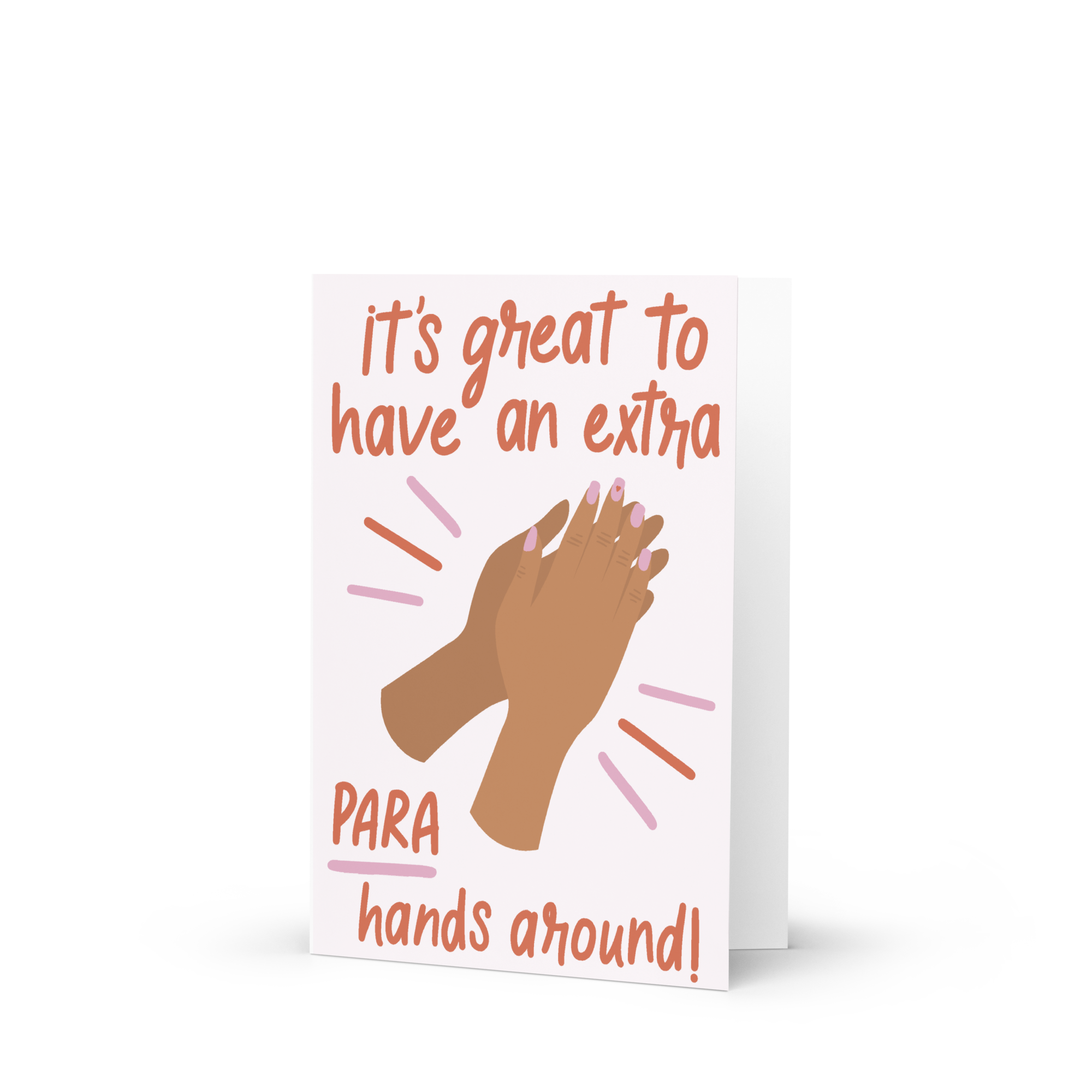 Extra Para Hands Greeting Card