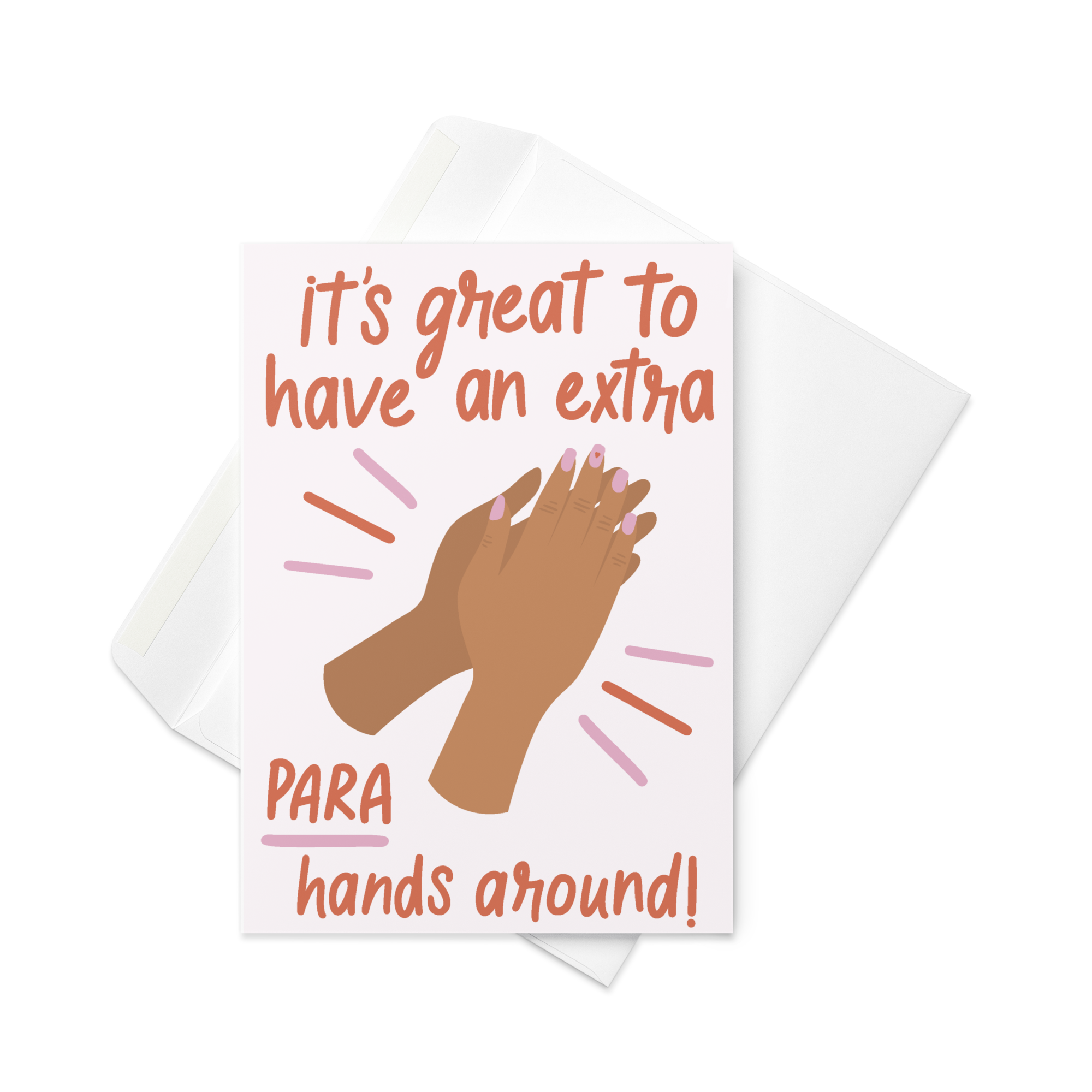 Extra Para Hands Greeting Card