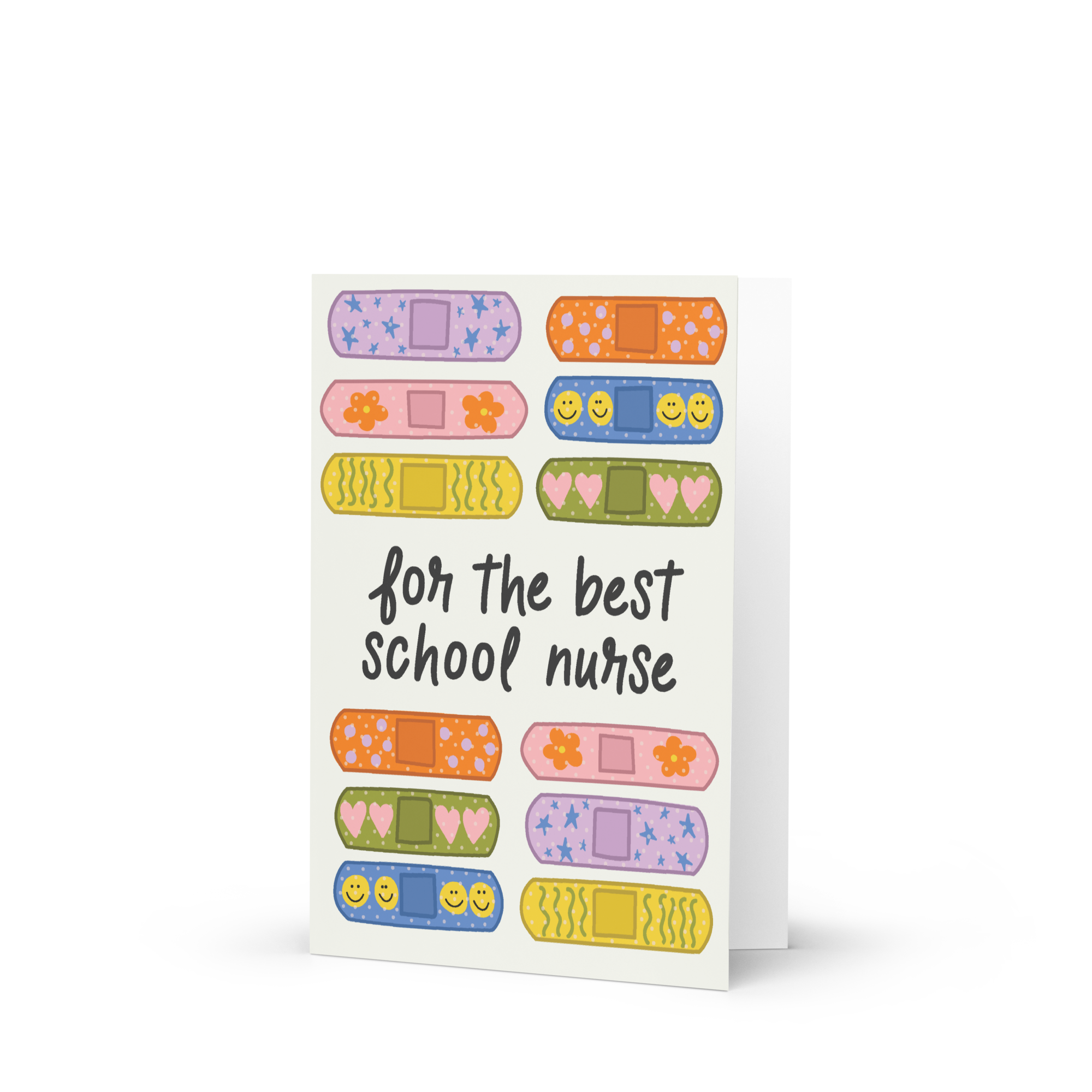 School Nurse Band-aid Greeting Card