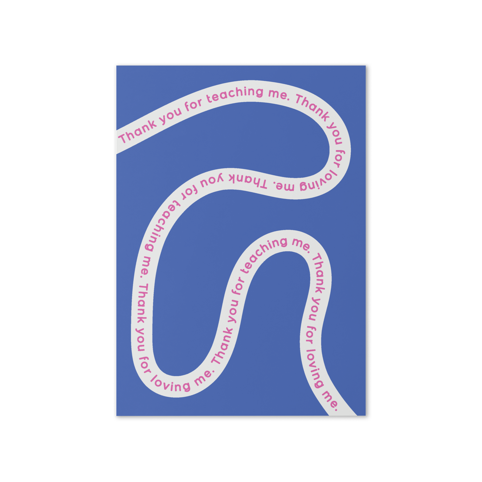 Wavy Line Greeting Card