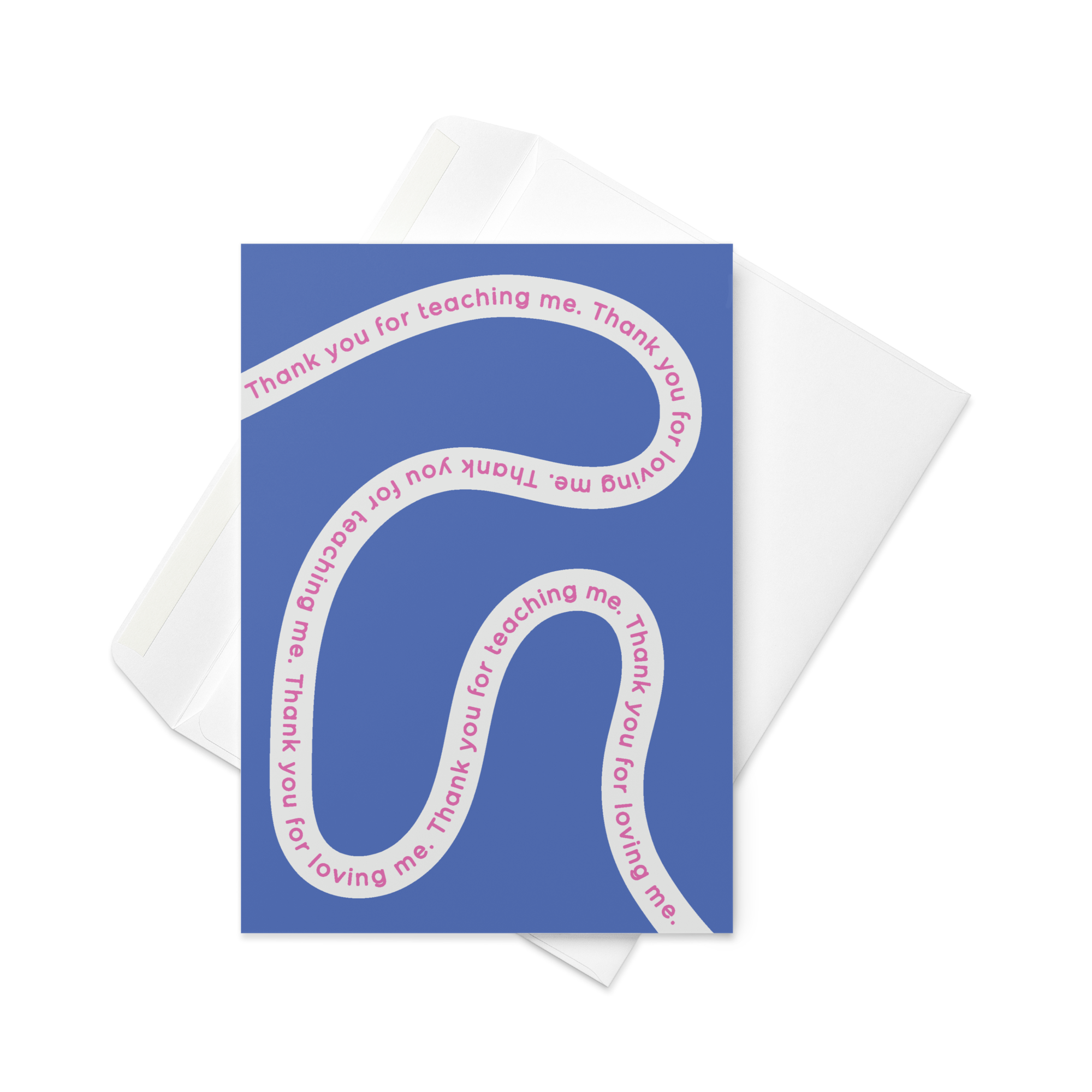 Wavy Line Greeting Card