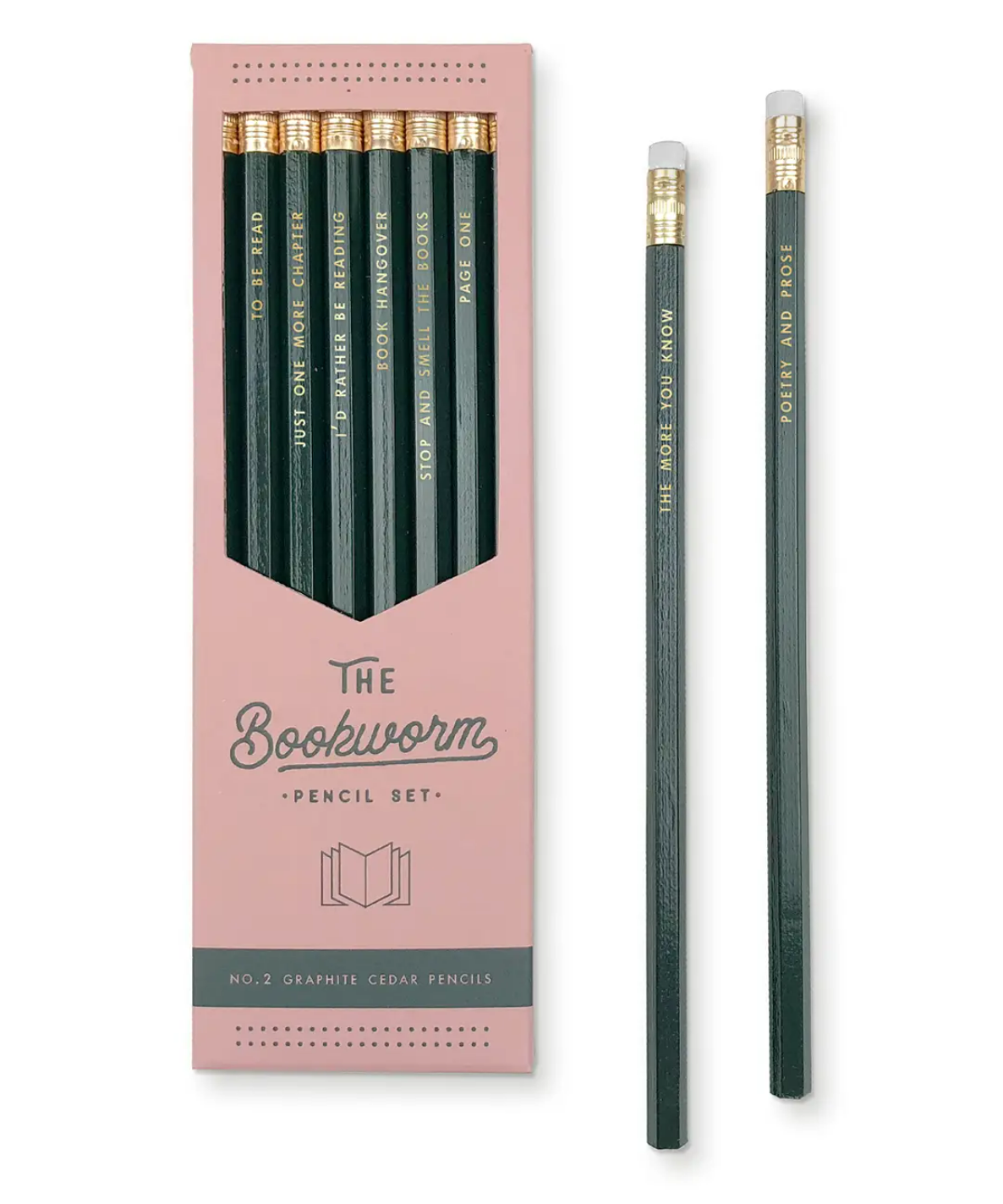 Bookworm Pencil Set